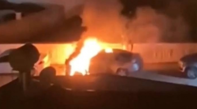 Anamur'da Ülkü Ocağı Başkanı Satar'ın aracı yandı: Kundaklama şüphesi var