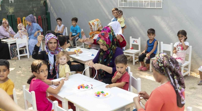 Büyükşehir Belediyesi kadınlar ve çocuklara pozitif dokunuşlar yapıyor