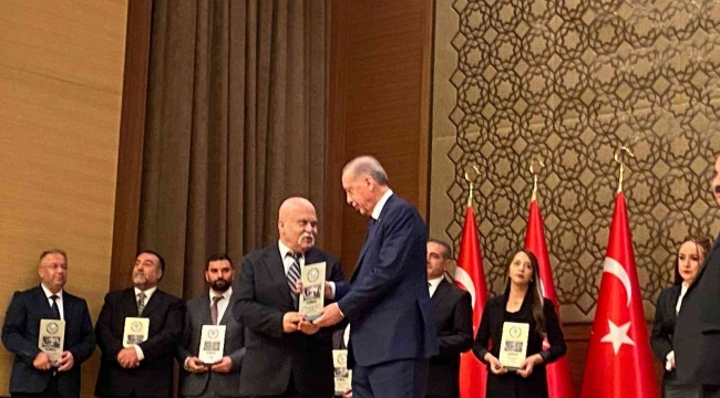 Cumhurbaşkanı Erdoğan'dan Erol Maraş'a gururlandıran ödül