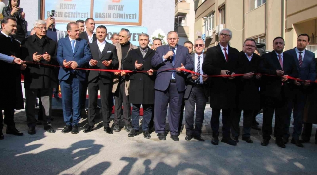 Hatay Basın Cemiyeti binası törenle açıldı