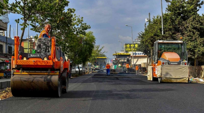 Mersin Büyükşehir Belediyesi 2022 yılında 522 ton sıcak asfalt döktü