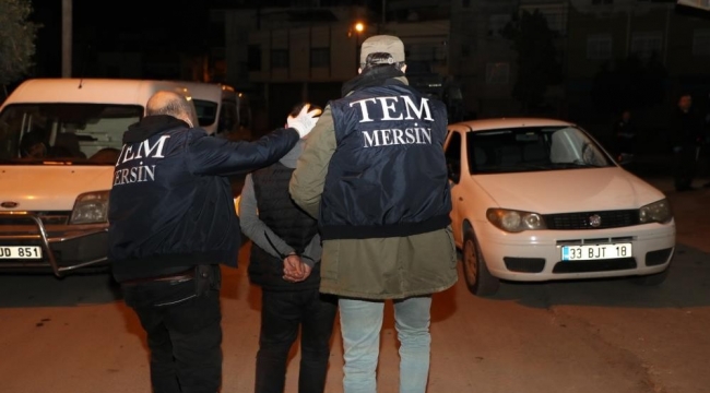 Mersin'de PKKKCK operasyonu: 3 şüpheli tutuklandı