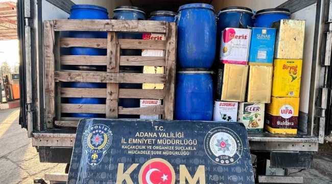 63 bin litre kaçak akaryakıt ele geçirildi