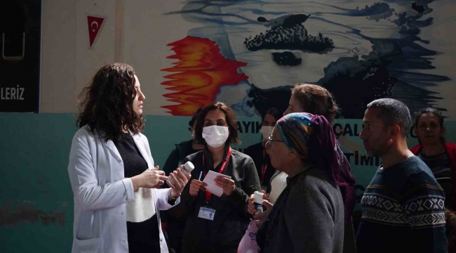 Tarsus'ta depremden etkilenen aileler sağlık taramasından geçti