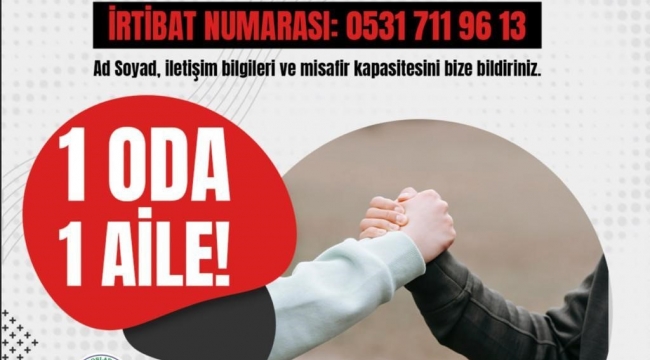 Toroslar Belediyesinden depremzedeler için "1 Oda, 1 Aile" kampanyası