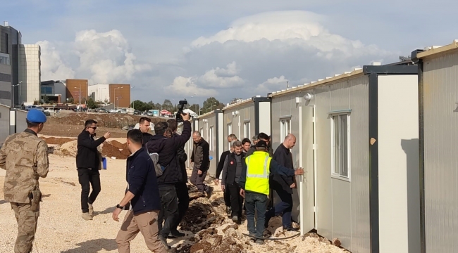 Bakan Soylu, Kırıkhan'da incelemelerde bulundu