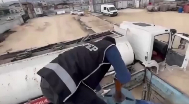 Gaziantep'te 4 bin 500 litre kaçak akaryakıt ele geçirildi