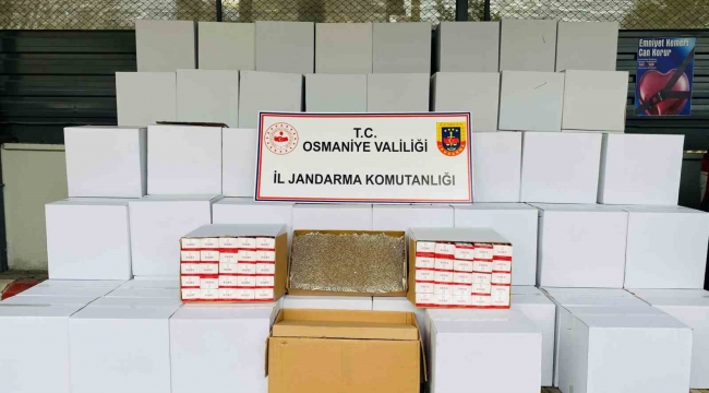 Osmaniye'de 1 milyon 296 bin adet kaçak makaron ele geçirildi