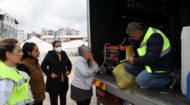 Osmaniye'de "Mobil Çamaşırhane" hizmete başladı