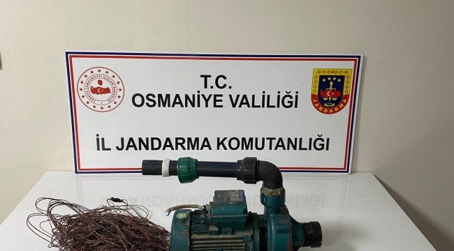 Su dinamosu çalan şüpheliler yakalandı