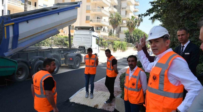 Başkan Özyiğit, yol çalışmalarını inceledi