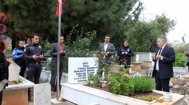 Erdemli'de şehit polisler için Mevlid-i Şerif okutuldu