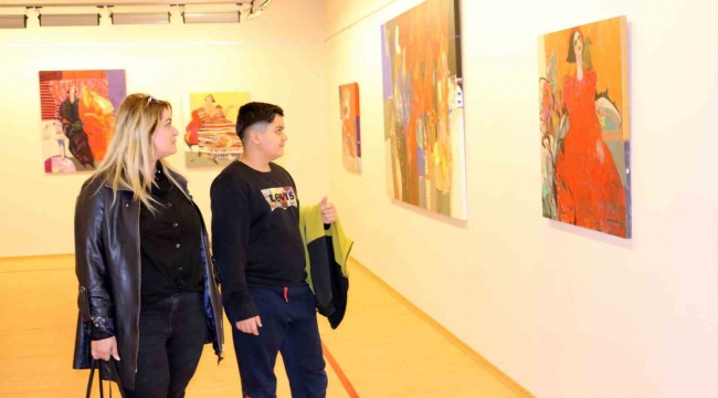 Ressam Güler Genç Erol SANKO Sanat Galerisi'nde sergi açtı