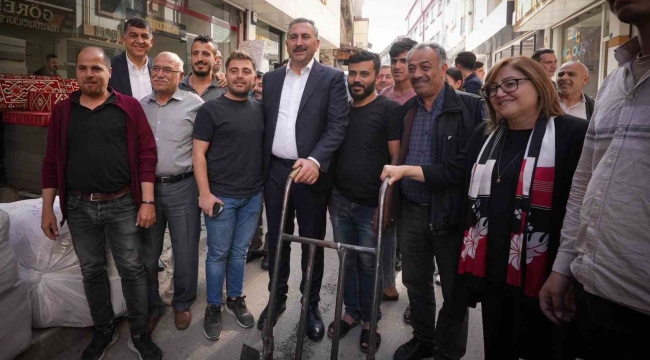 Fadıloğlu ile Gül'den esnafa teşekkür