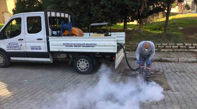 Gaziantep'te haşere ile mücadele