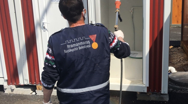 Kahramanmaraş'ta ortak kullanım alanlarında temizlik çalışmaları