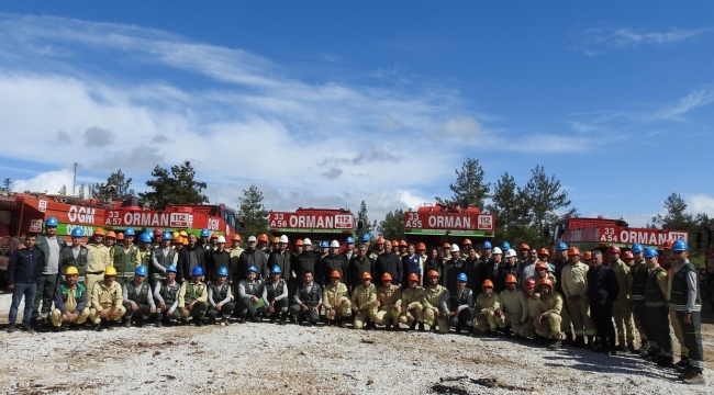 Mersin'de yangın ekipleri işbaşı eğitimleri tamamlandı