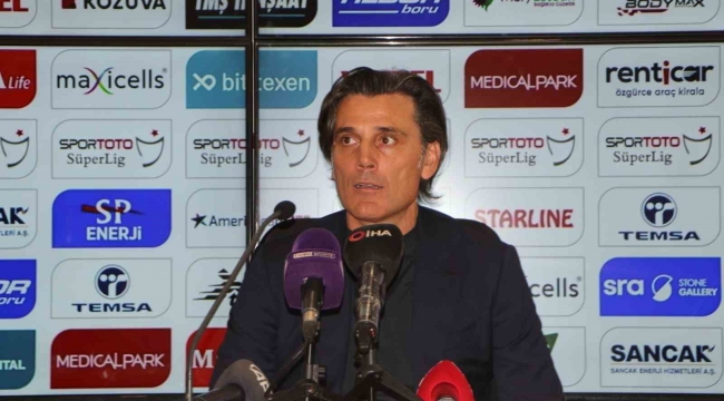 Montella: "Oyuncu grubumuzla gurur duyuyorum"