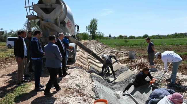 Oğuzeli'nde çiftçiye sulama kanalı müjdesi