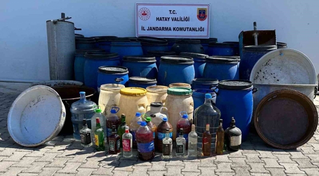 Hatay'da 3750 litre sahte rakı ele geçirildi