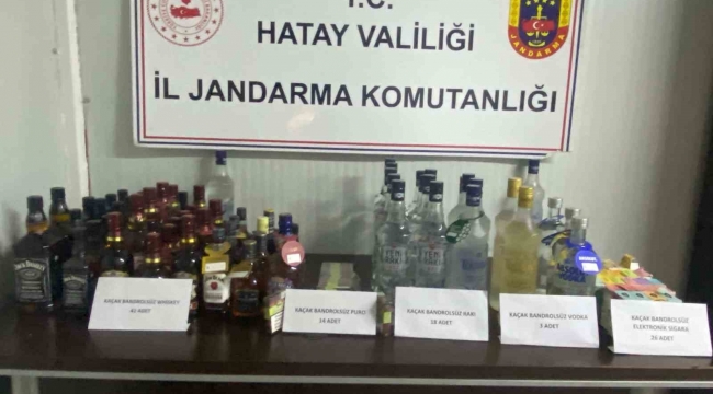 Hatay'da 62 şişe sahte alkol ele geçirildi