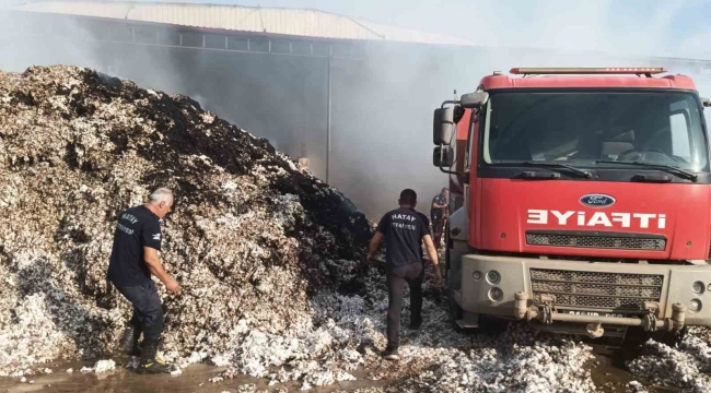 Hatay'da çırçır fabrikasında yangın