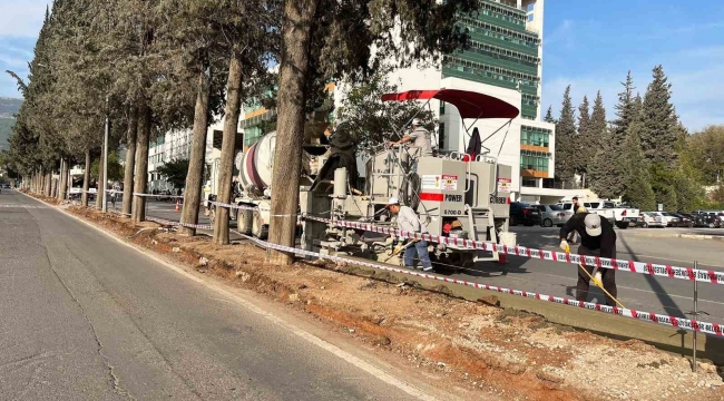 Kahramanmaraş'ta Trabzon ve Hükümet Caddesi yenileniyor