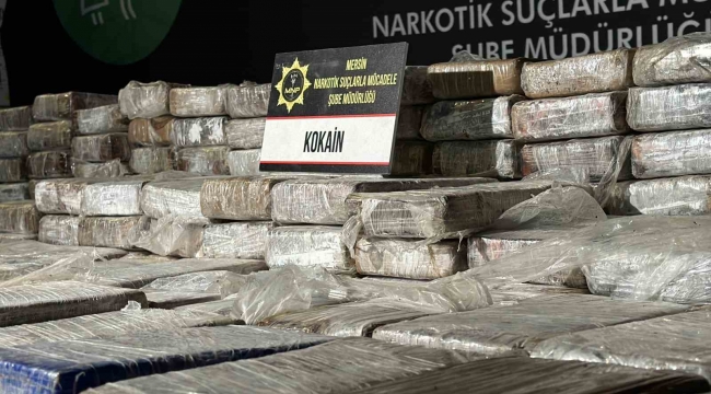 Mersin Limanı'nda 610 kilogram kokain ele geçirildi