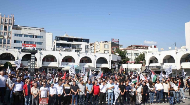 Mersin'de İsrail protestosu