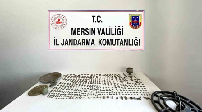 Mersin'de Roma dönemine ait olduğu değerlendirilen 785 sikke ele geçirildi