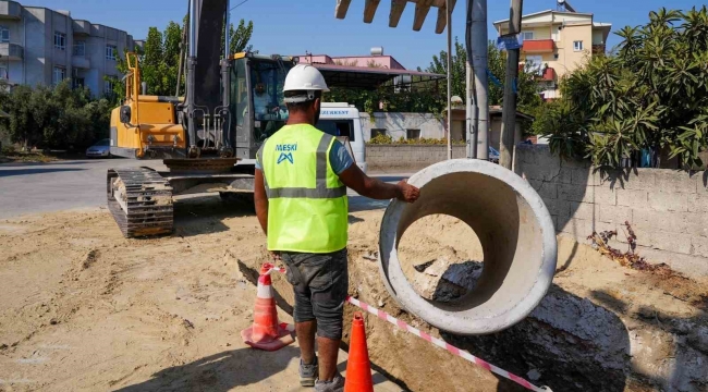 MESKİ, yağmursuyu hattı çalışmalarına devam ediyor