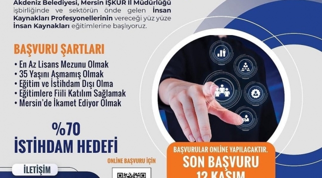 Akdeniz'de insan kaynakları uzmanları eğitimine başvurular devam ediyor