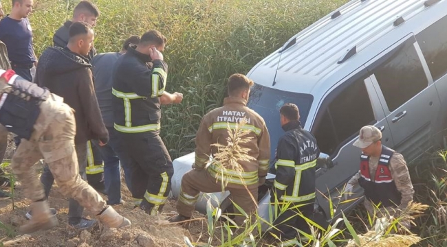 Hatay'da yoldan çıkan araç kaza yaptı: 1 yaralı