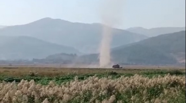 Kahramanmaraş'ta çıkan hortum korkuttu