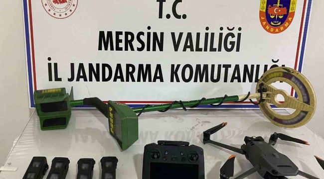 Mersin'de kaçak kazı yapan 2 şüpheli suçüstü yakalandı