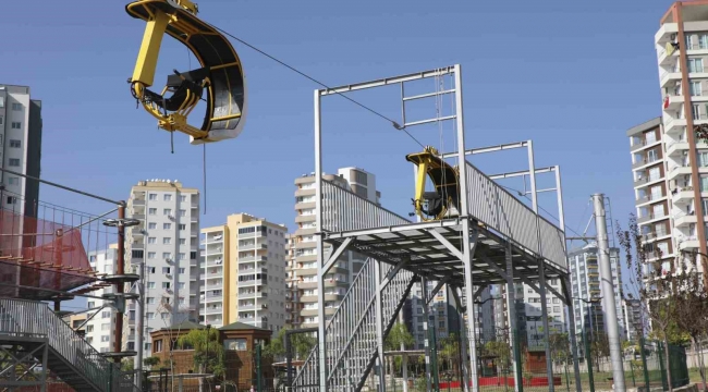 Sarıçam Atatürk Parkı'nda teleferik ve zıpzıp hizmete girecek