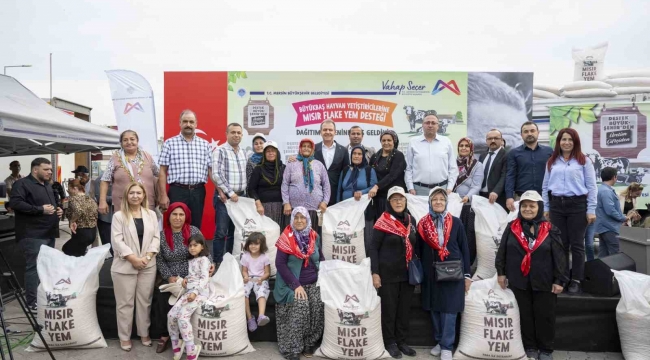 Tarsus'ta üreticilere yem desteği