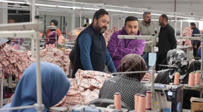 Gürbüz, "Tekstil fabrikamız 50 bin ürün ihracatı için sipariş aldı"