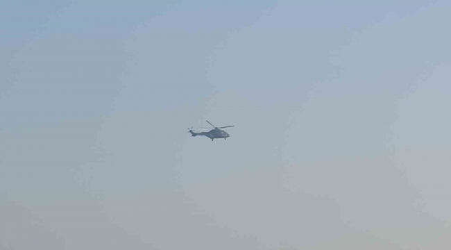 Hatay'da sınırın sıfır noktasında askeri helikopter hareketliliği