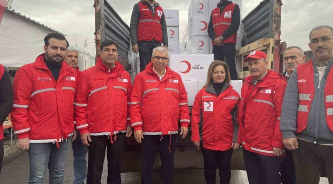 Kızılay'dan, Osmaniye'deki depremzedelere kışlık yardımı