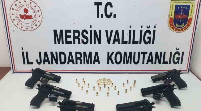 Mersin'de silah kaçakçılığı yapan şüpheli yakalandı