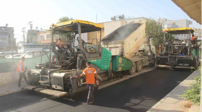 Mersin'de yol ve asfalt çalışmaları sürüyor