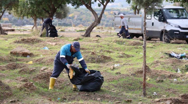 Toroslar Belediyesinden mesire alanlarında temizlik çalışması