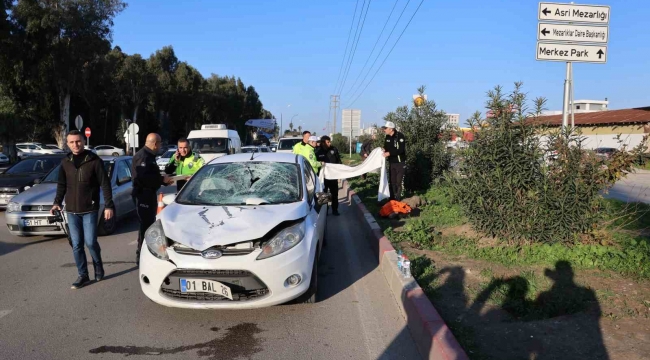 Adana'da otomobilin çarptığı yaşlı adam öldü