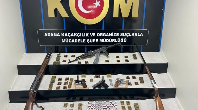Adana'da silah ticareti yapanlar yakalandı, uzun namlulu silah ve tabancalar ele geçirildi