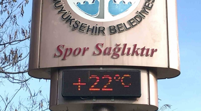 Adana'da termometreler 22 dereceyi gösterdi