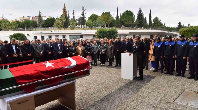 Çukurova Belediyesi'nde vefat eden zabıta müdürü için tören düzenlendi