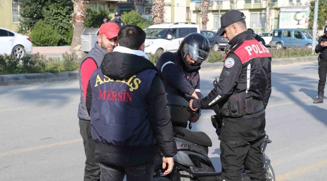 Mersin polisinden şok uygulama: 8 çalıntı motosiklet ele geçirildi, 13 şahıs yakalandı