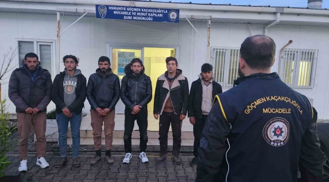Osmaniye'de 6 kaçak göçmen yakalandı, 1 organizatör tutuklandı