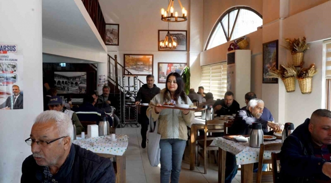 Tarsus Halk Restoranda 4 çeşit yemek 40 lira